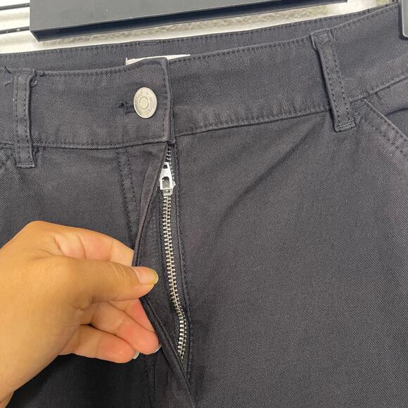 Aritzia Wilfred Free Womens Pants Size 4 Black High Rise Utility Cargo - Picture 15 of 15